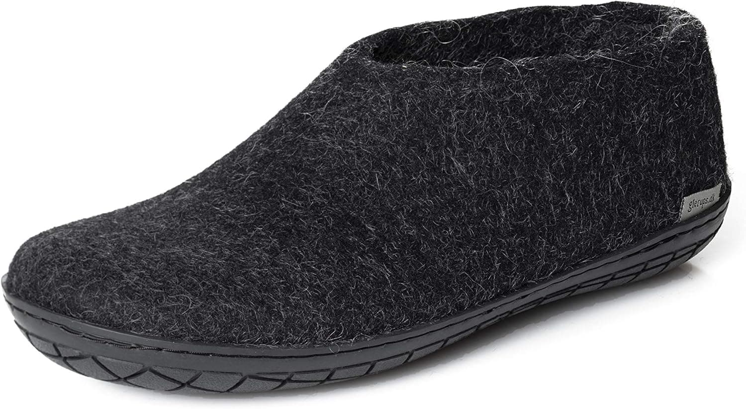 Glerups AR Unisex Women's/Men's 100% Natural Wool Shoe with Rubber Sole (47 M EU, Grey)