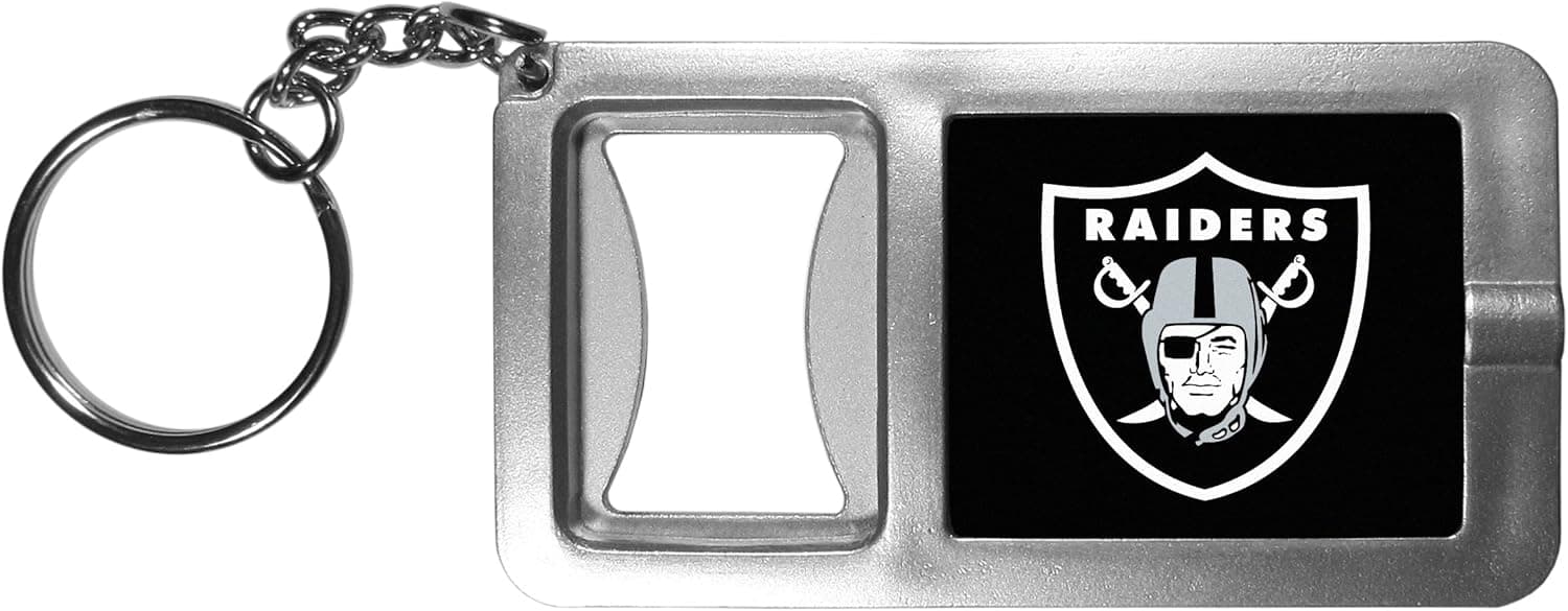 Siskiyou Sports NFL unisex-adult Flashlight Key Chain With Bottle Opener