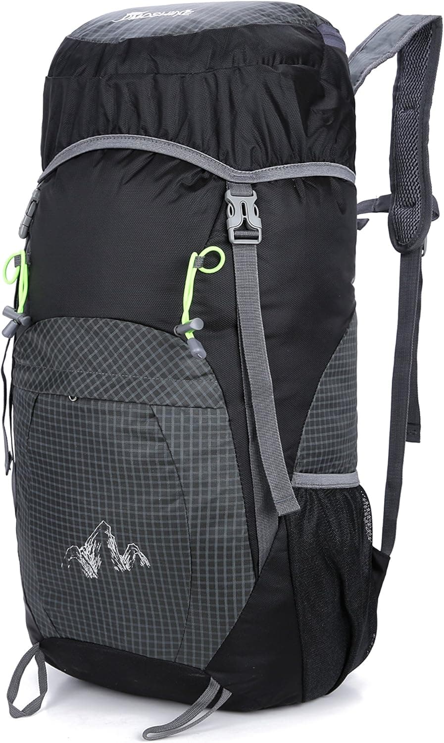 Yishower Large 45l Lightweight Travel Water Resistant Backpack/foldable & Packable Hiking (Black)