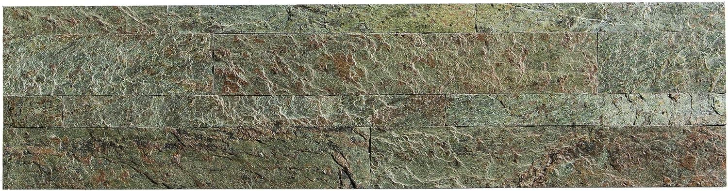 Aspect Peel and Stick Stone Overlay Kitchen Backsplash - Tarnished Quartz (5.9" x 23.6" x 1/8" Panel - Approx. 1 sq ft) - Easy DIY Tile Backsplash