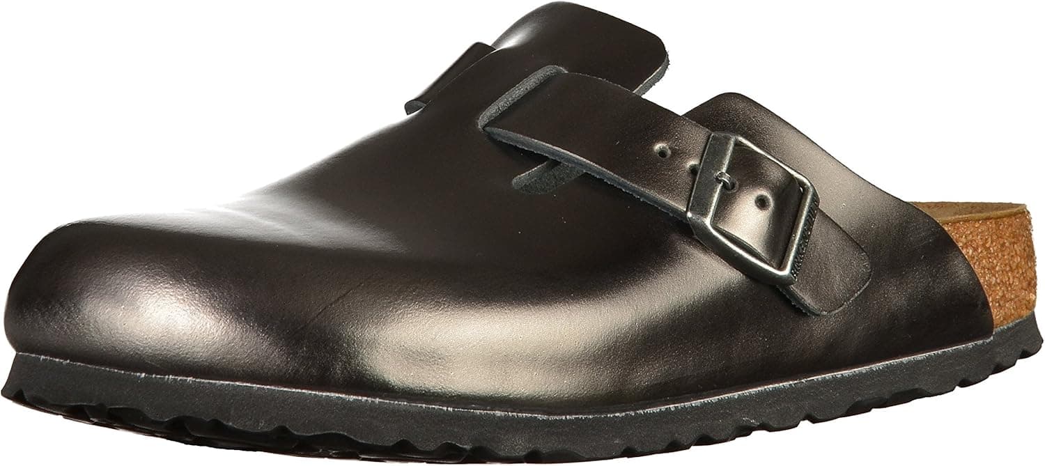 Birkenstock Boston NL WB Metallic Anthraci