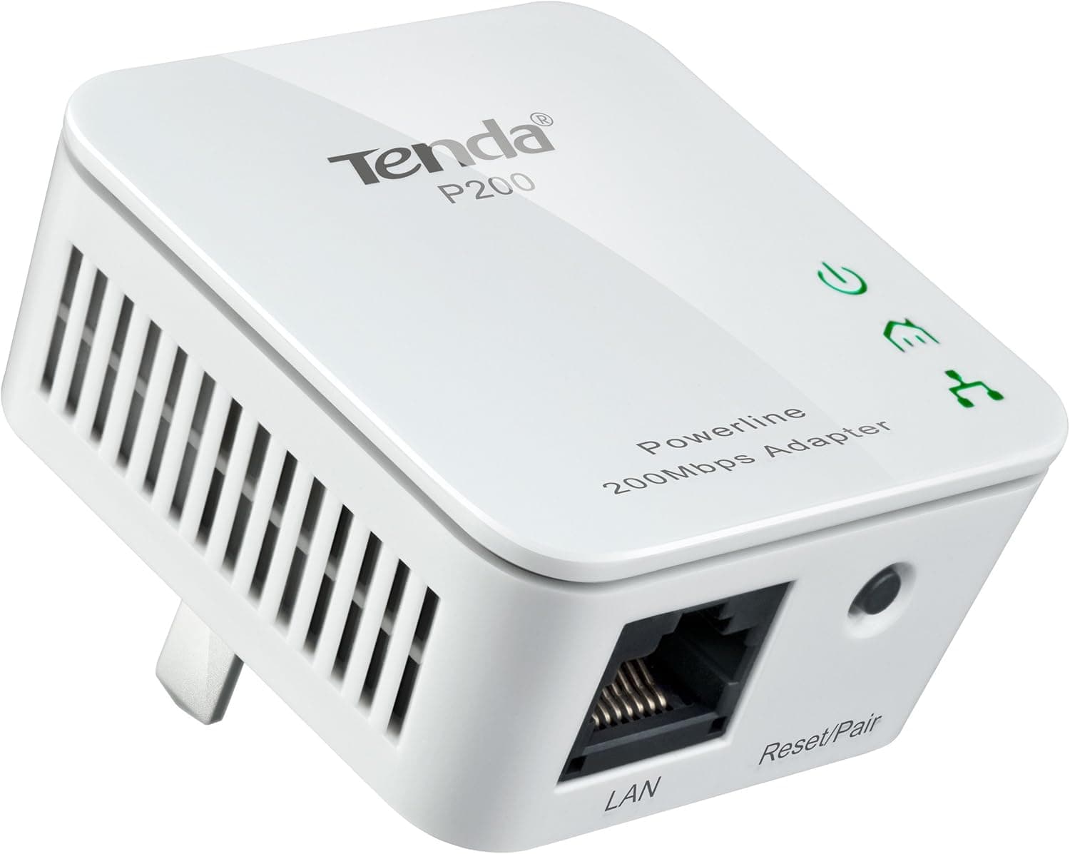 Tenda AV200 Mini Power Line Adapter Starter Kit, up to 200Mbps (P200)