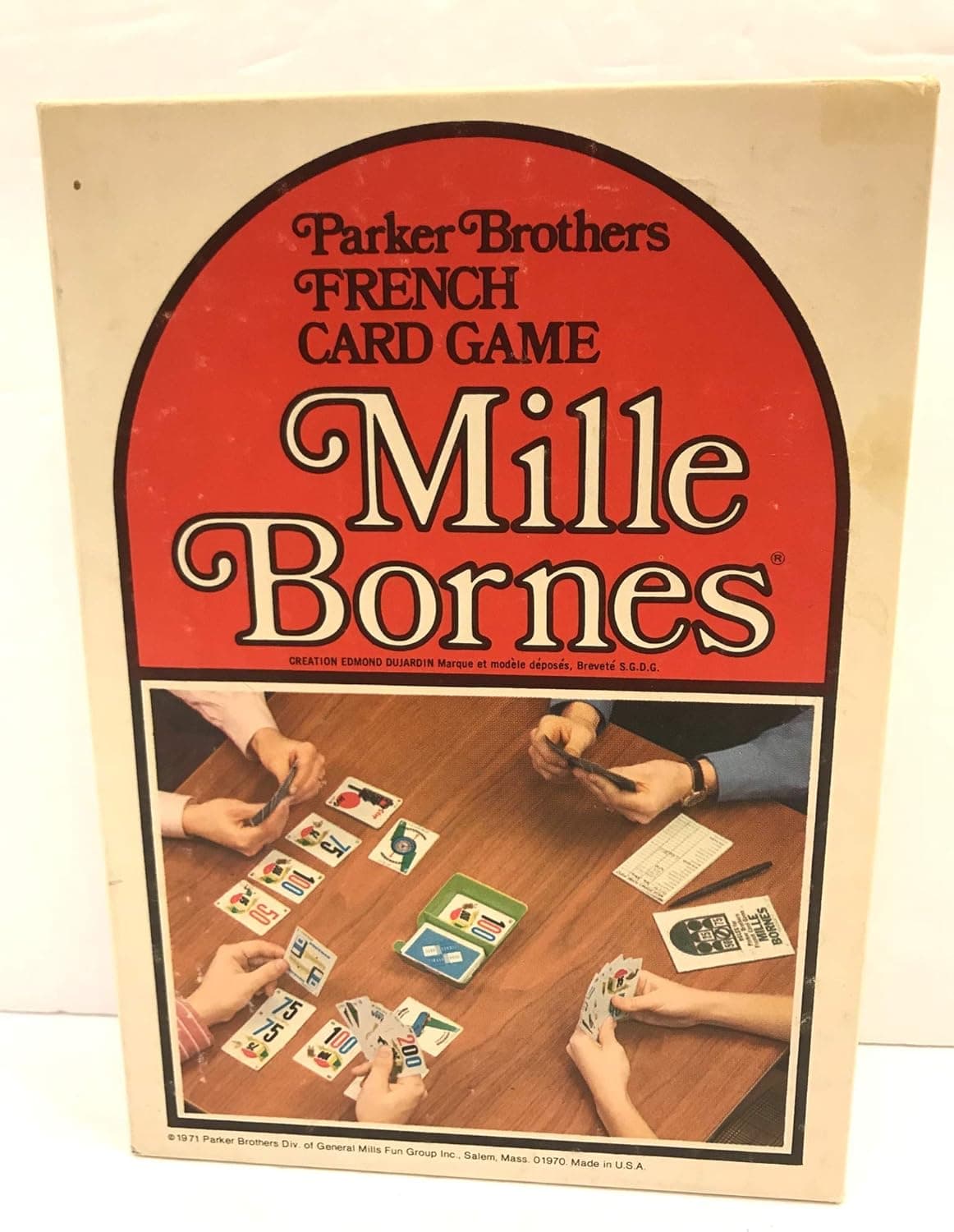 Classic Card Auto Racing Game Mille Bornes Vintage 1971 Edition