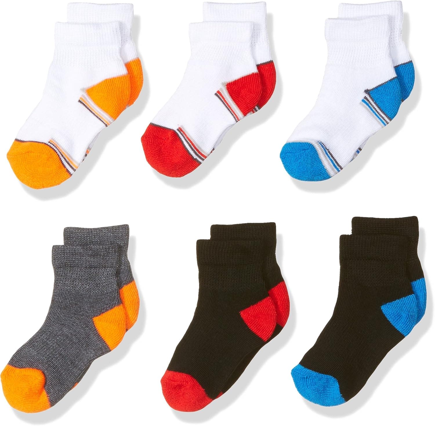 Fruit of the Loom Baby Boys' Ankle 6 Pack Sock