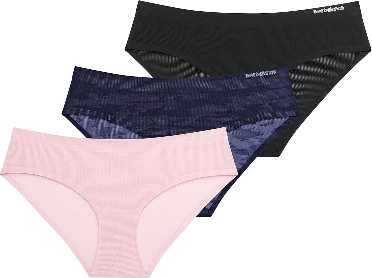New Balance Womens Breathe Hipster Panty 3-Pack
