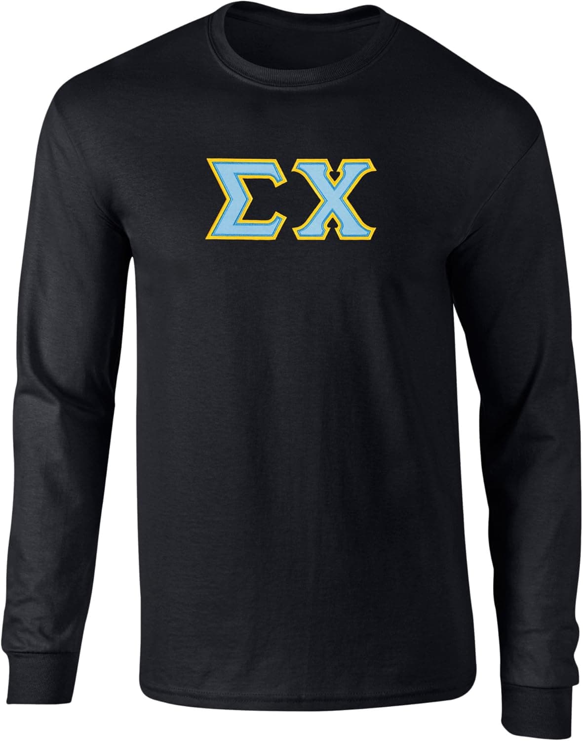 Fashion Greek Sigma Chi Twill Letter Long Sleeve T Shirt