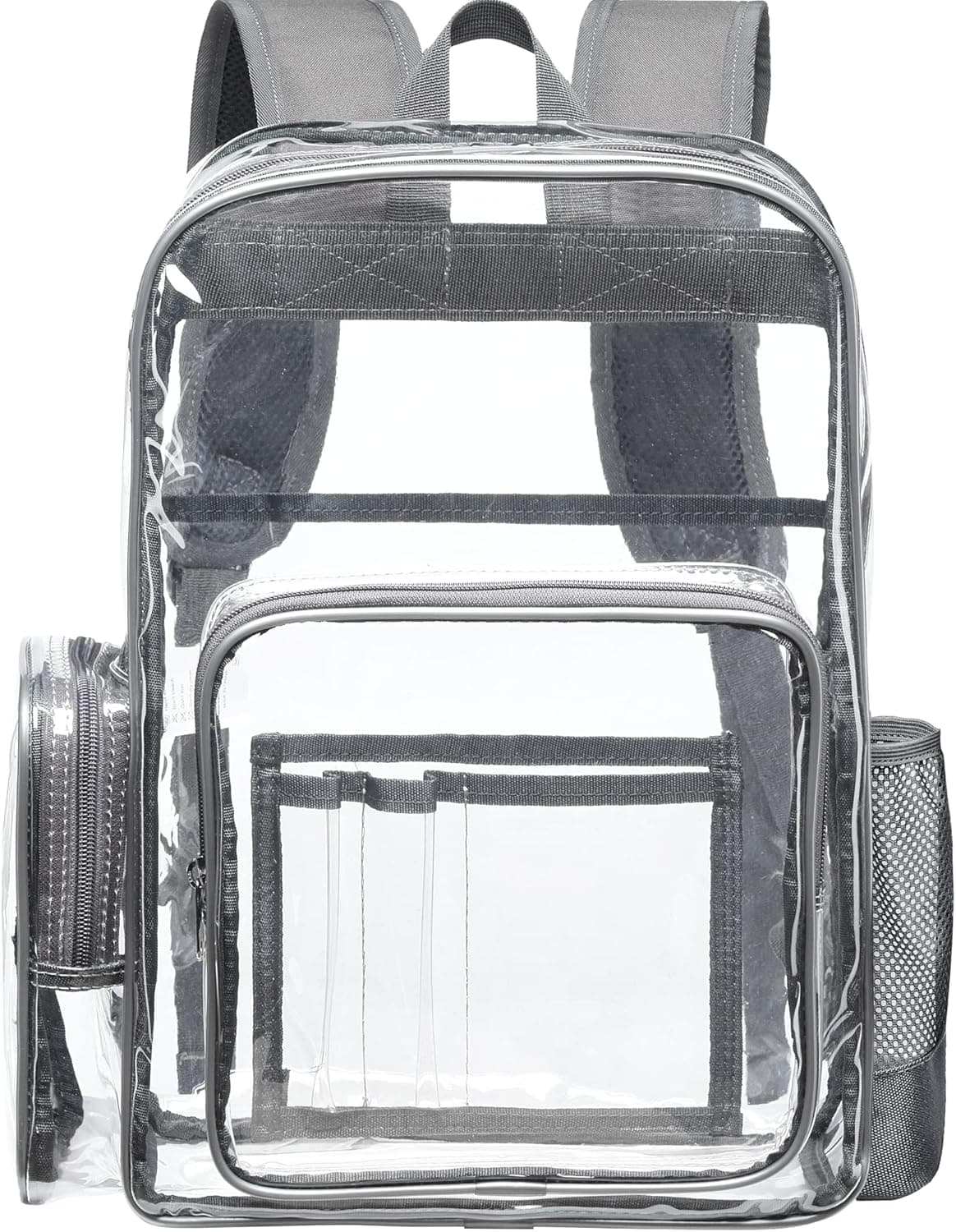 Cambond Clear Backpack, Heavy Duty Transparent Backpacks for Adults Reinforced Straps See-Through Bag for School Work Travel