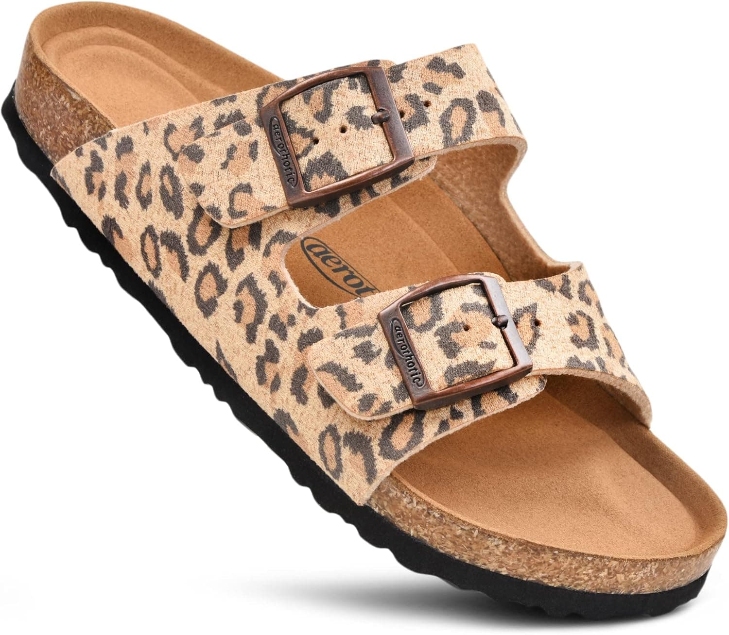 AEROTHOTIC Women’s Arch Support Cork Footbed Slide Sandals