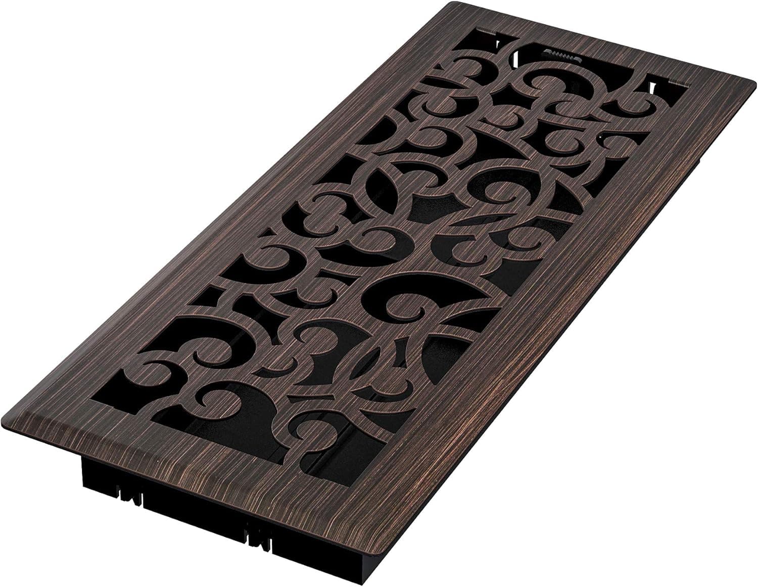 Imperial RG3366 Wonderland Decorative Floor Register, 4 x 12-Inch, Oil Rubbed Bronze