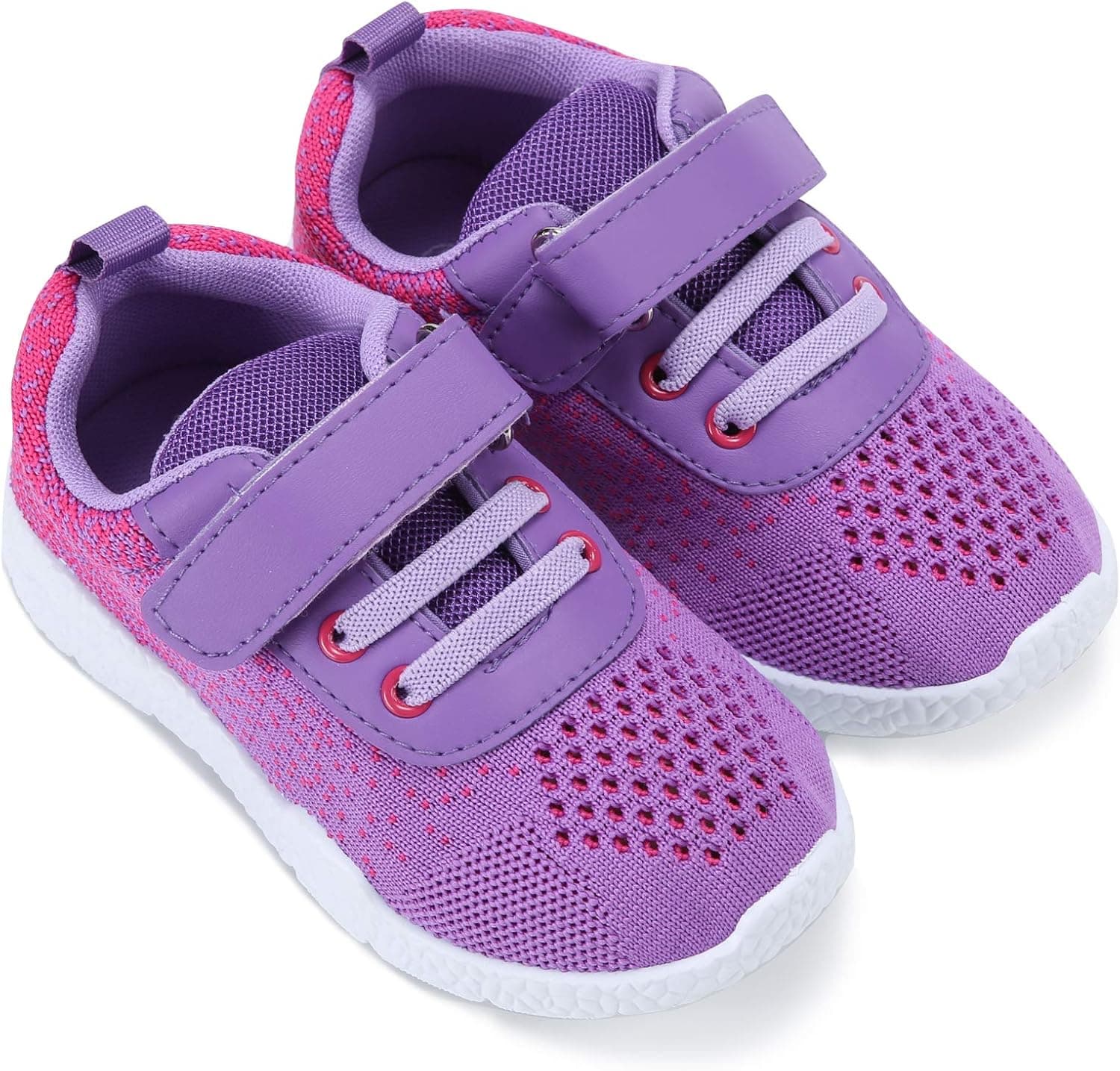 Mallofusa Toddler Running Shoes Boys Girls Lightweight Breathable Sneakers Washable Strap Athletic Tennis Shoes for Kids' Running Walking