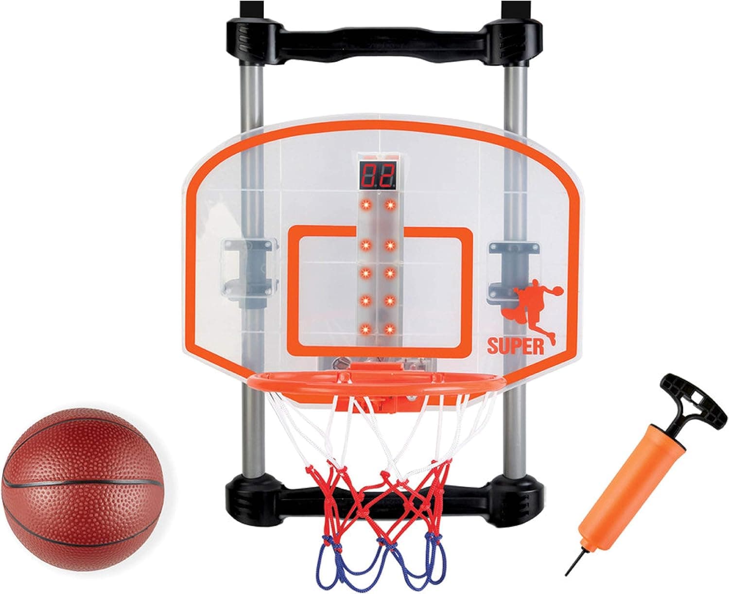 Kidoozie Electronic Basketball Jam, Sport Activity, Light-up Scoreboard and Slam Dunks! for Children 3+, Multi