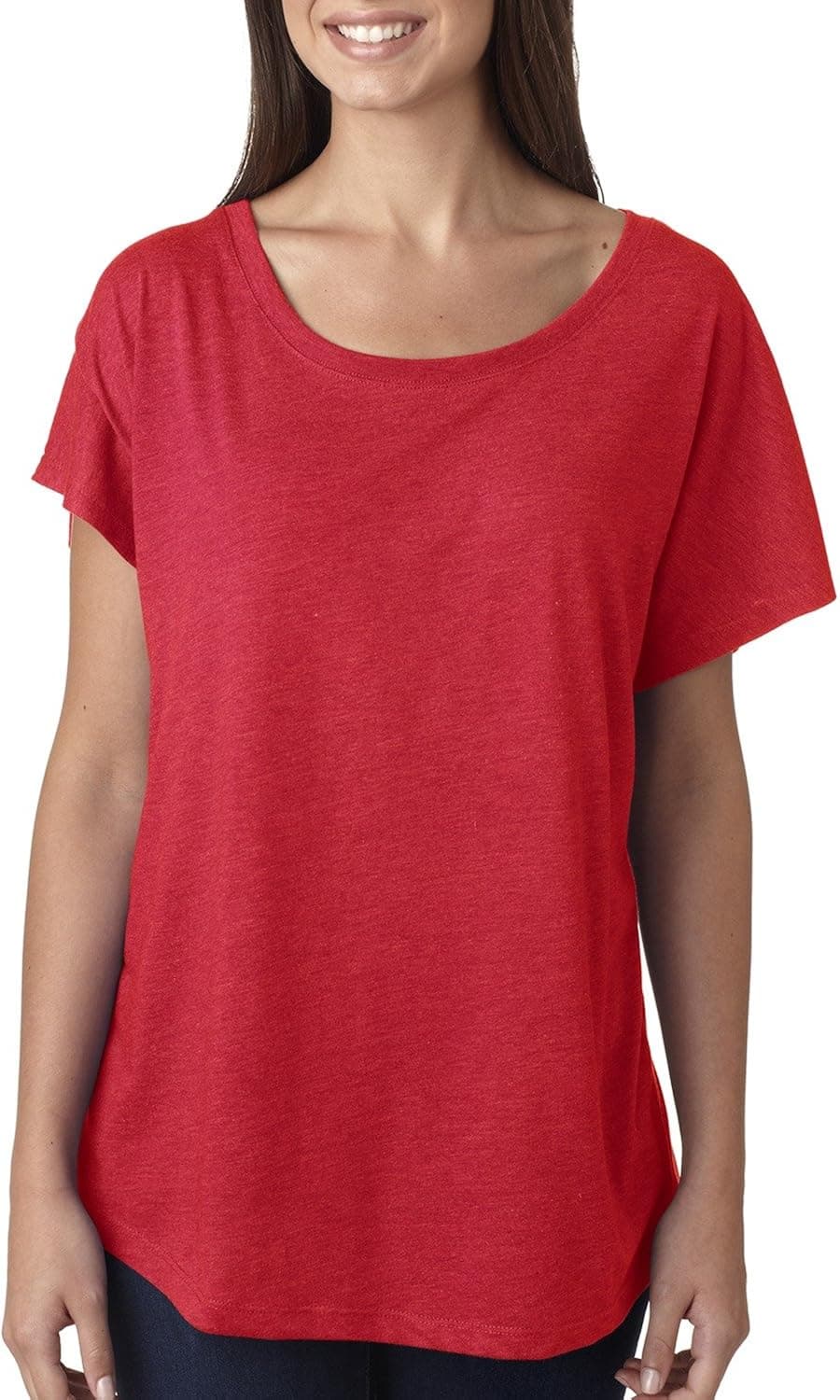 Next Level Preshrunk Tri Blend Dolman Fashion T-Shirt_Vintage Red_XX-Large