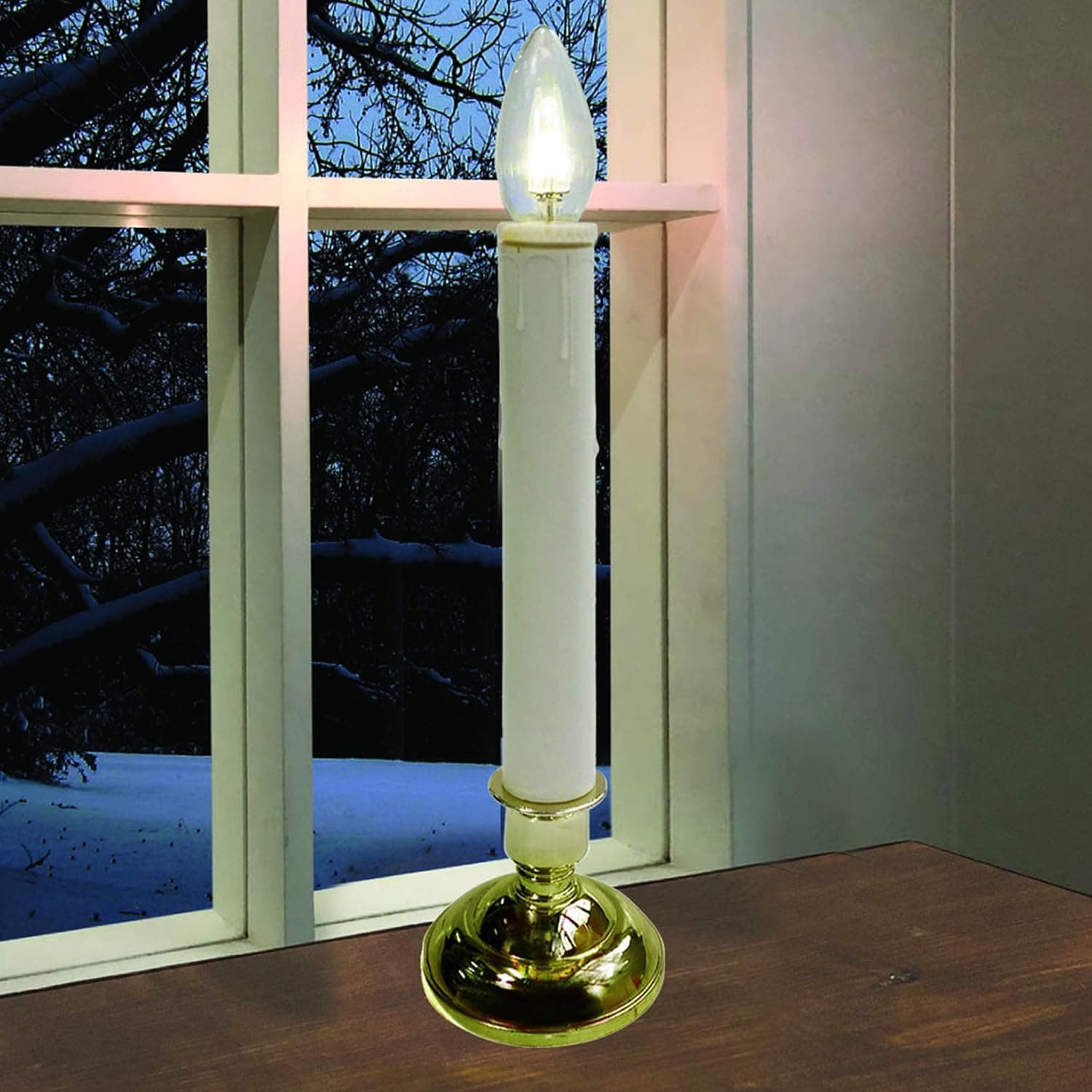 Brite Star Tiffany Twice AS Brite Candle, 1 Count, White