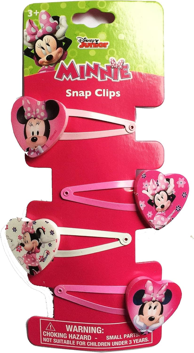 Minnie Mouse Hair Clips (4 Pack) - Disney Hair Accessories