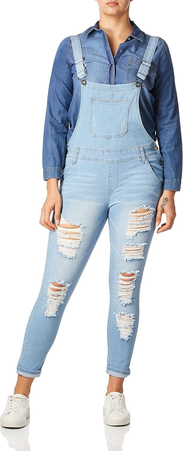 V.I.P.JEANS Women's Denim Shorts Bermuda ripped juniors fit