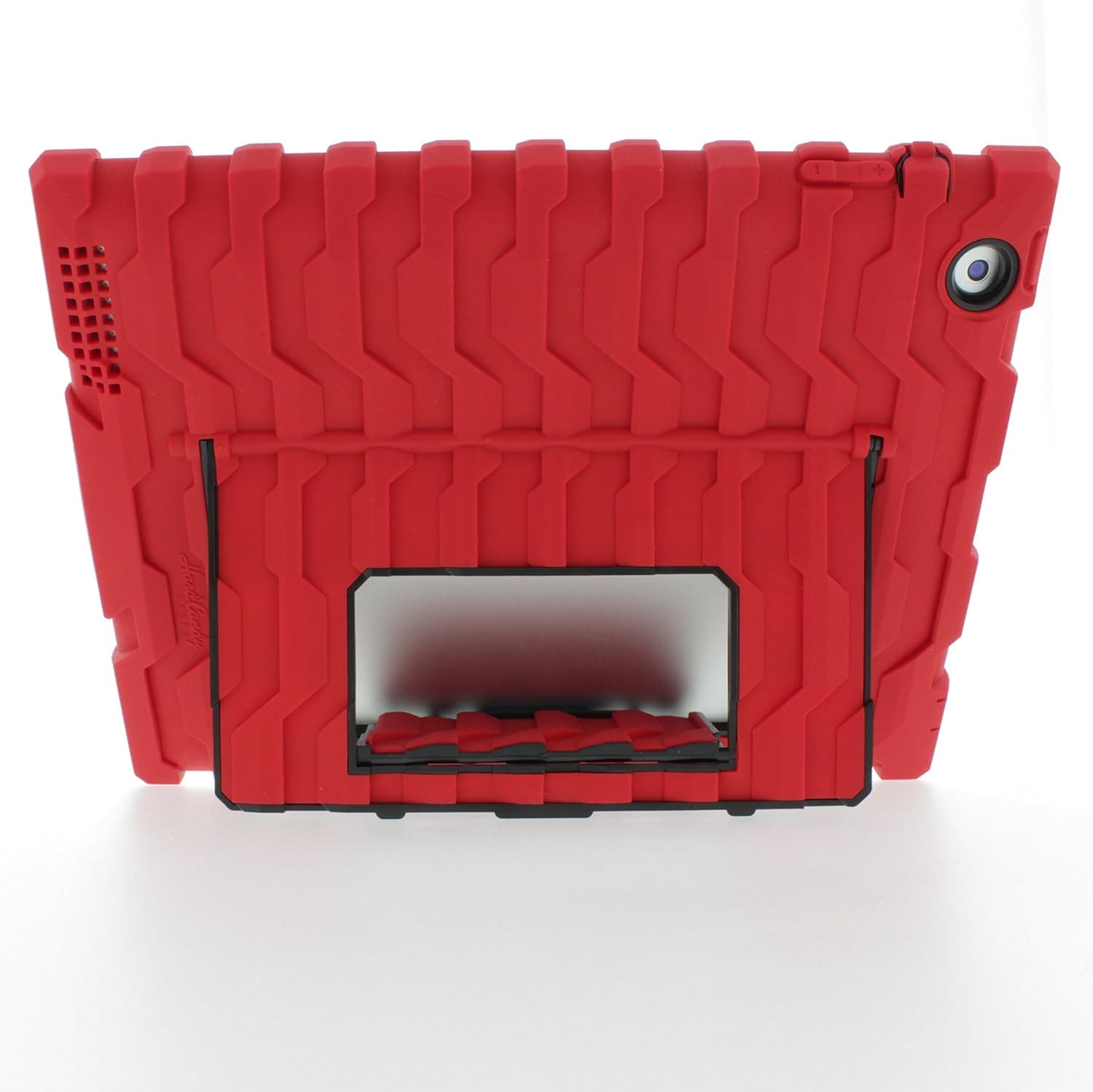 iPad 2/3/4 - Shockdrop Poptop with Stand - Rugged Case - Red-Black