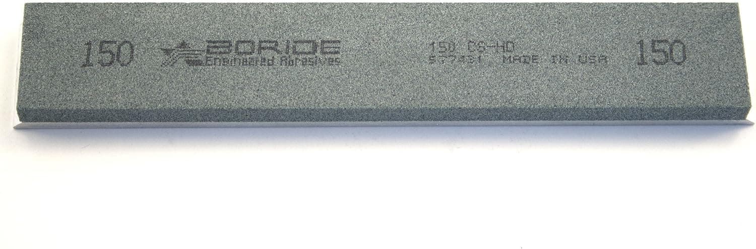 Boride CS-HD Series 6" x 1" x 0.25" Silicon Carbide Sharpening Stone with Aluminum Mounting for Edge Pro 1,000 Grit