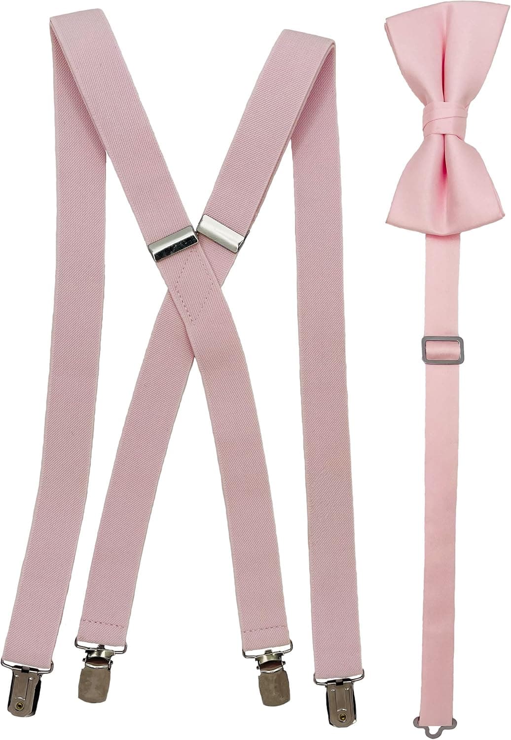 Spencer J's Men's X Back Suspenders & Bowtie Set Variety of Colors