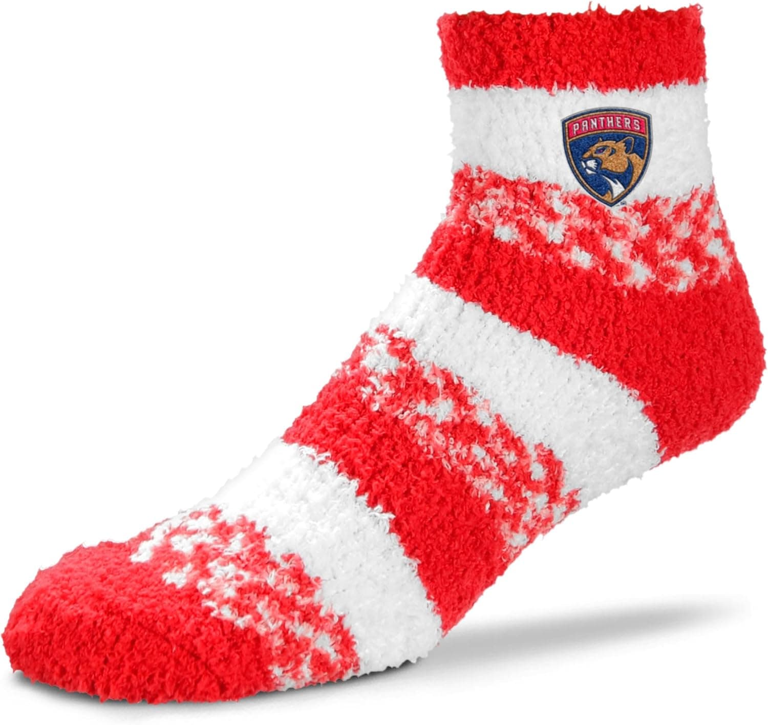 For Bare Feet NCAA RMC Pro Stripe Fuzzy Sleep Soft Sock -Size-Medium