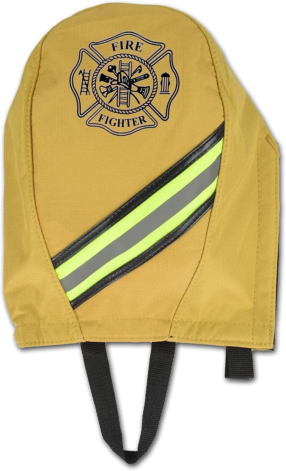 Lightning X Fireman's SCBA Air Pak Respirator Firefighter Mask Face Piece Bag, Fleece Lined for First Responder - Ripstop Turnout Tan