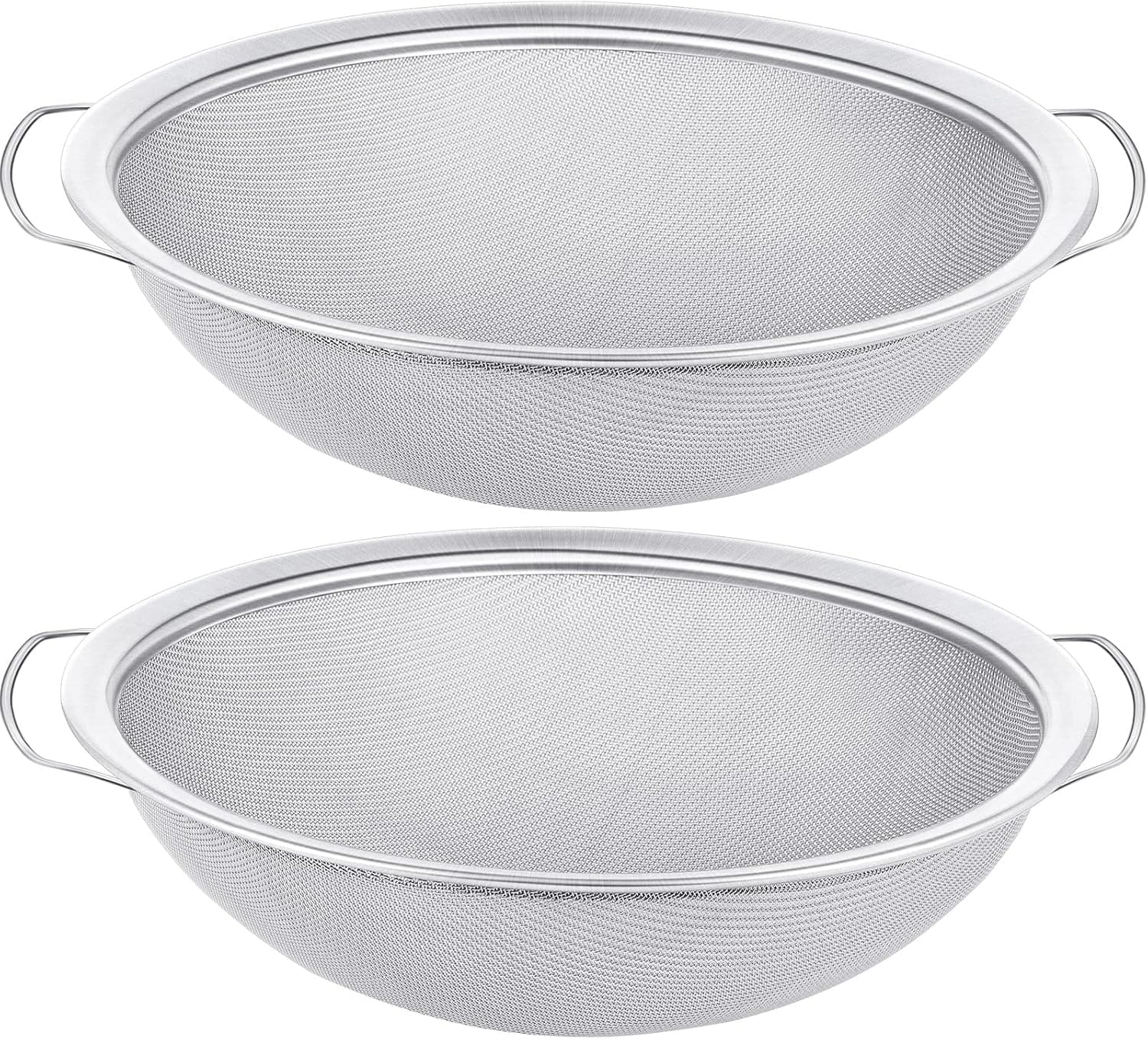 250 μm 304 Stainless Steel Paint Strainer for 5 Gallon Paint Bucket Filter Impurities Fine Mesh Strainers Emulsion Honey Strainer 60 Mesh 11.8 Inch Width, 2 Pack