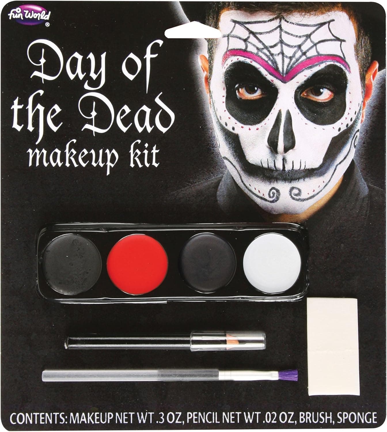 Day of The Dead Male Makeup Kit Standard
