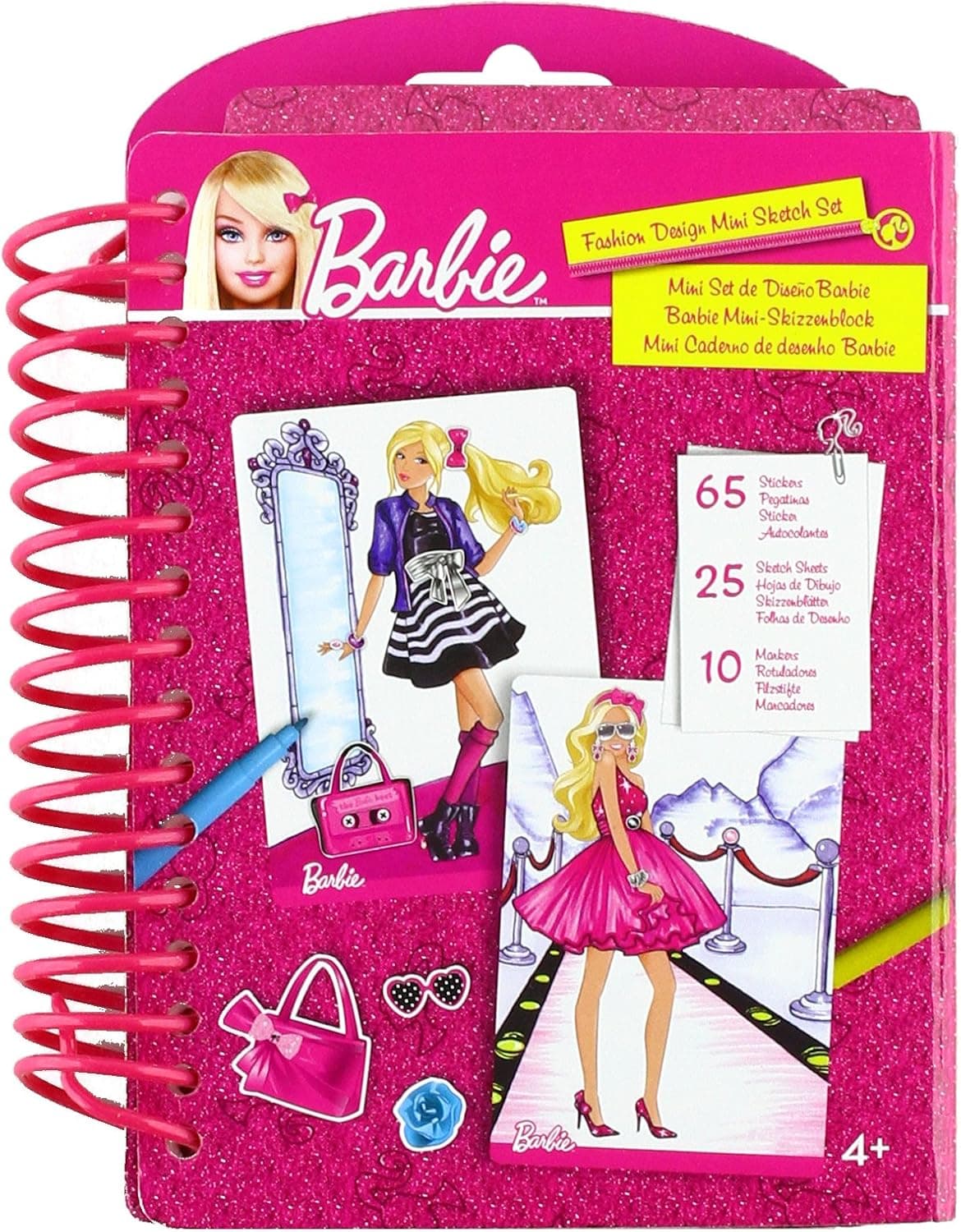 Barbie Fashion Design Mini Sketch Book