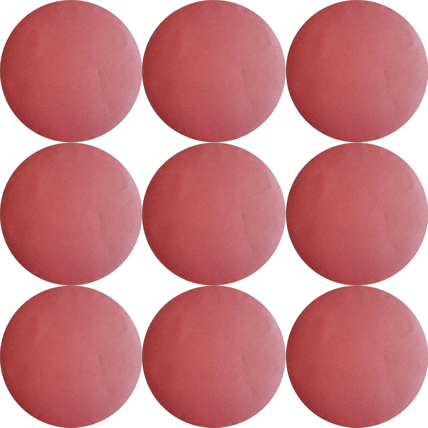 Sackorange 100 PCS 240 Grit 6 Inch PSA Aluminum Oxide Sanding Disc for DA Sanders - Self Stick Sandpaper Finishing Discs for Automotive and Woodworking (240 Grit - 100 Pack)