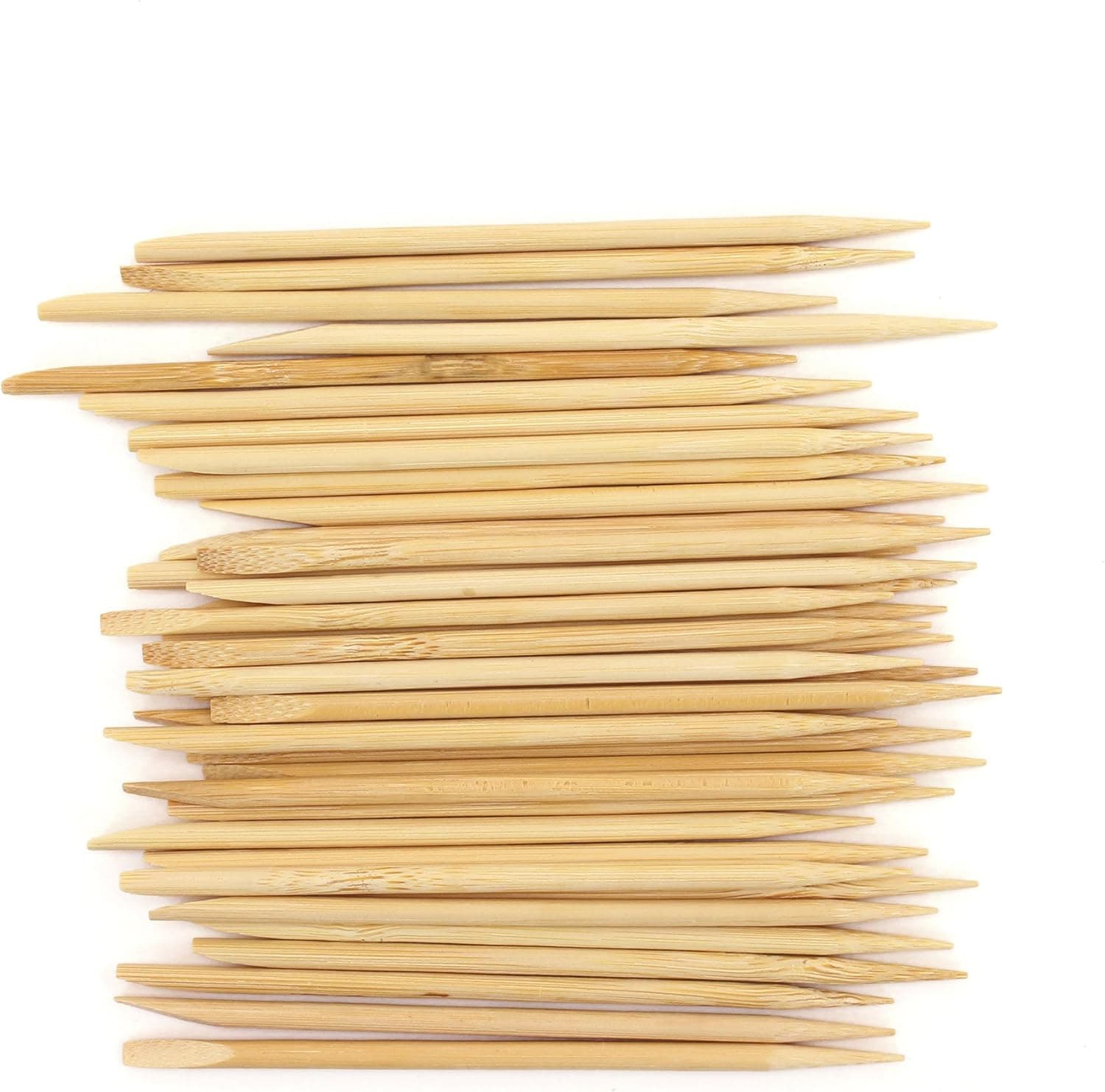 BambooMN 11cm 4mm Nail Cuticle Pushers/Cuticle Remover, Bamboo Wooden Stick, 20 Pieces | Great for DIY Wedding Nails