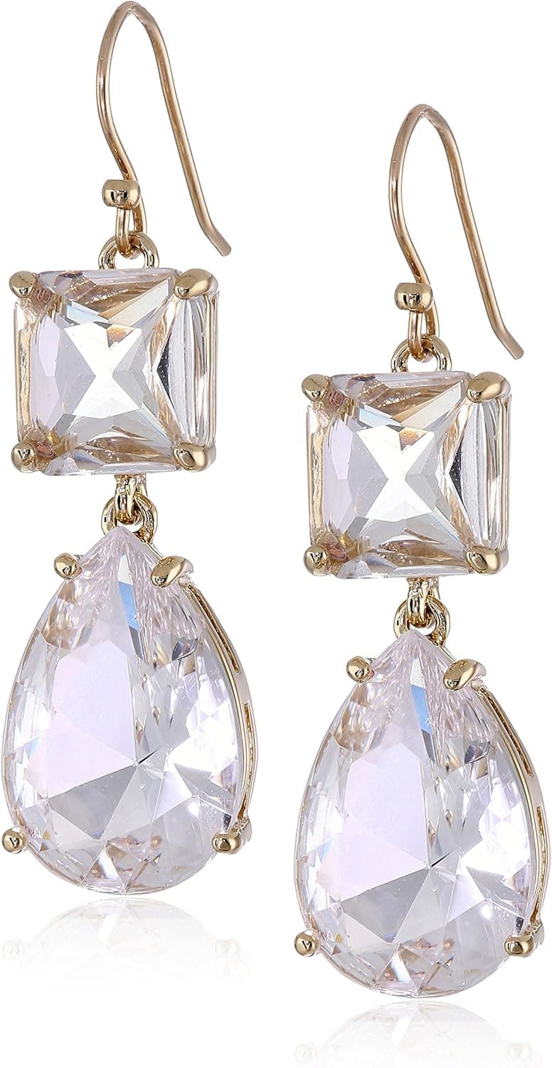 kate spade new york "Vegas Jewels" Clear Drop Earrings