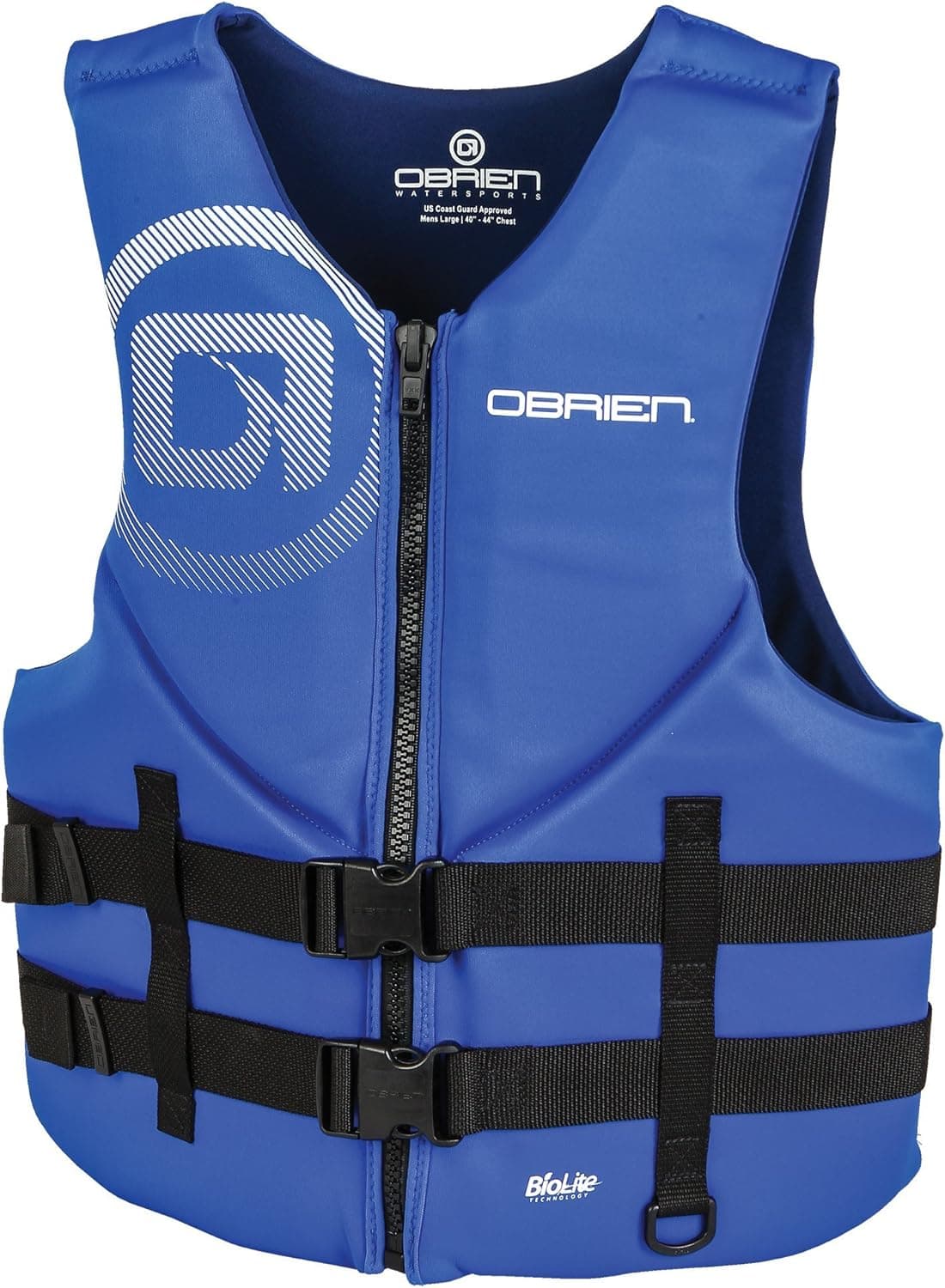 O'Brien Men's Traditional Neoprene Life Jacket, Blue, Large