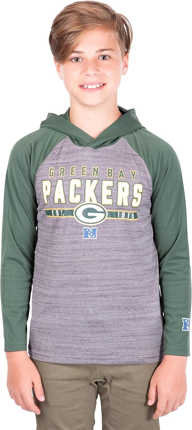Ultra Game NFL Boys Super Soft Lighweight Active Hoodie Sweatshirt