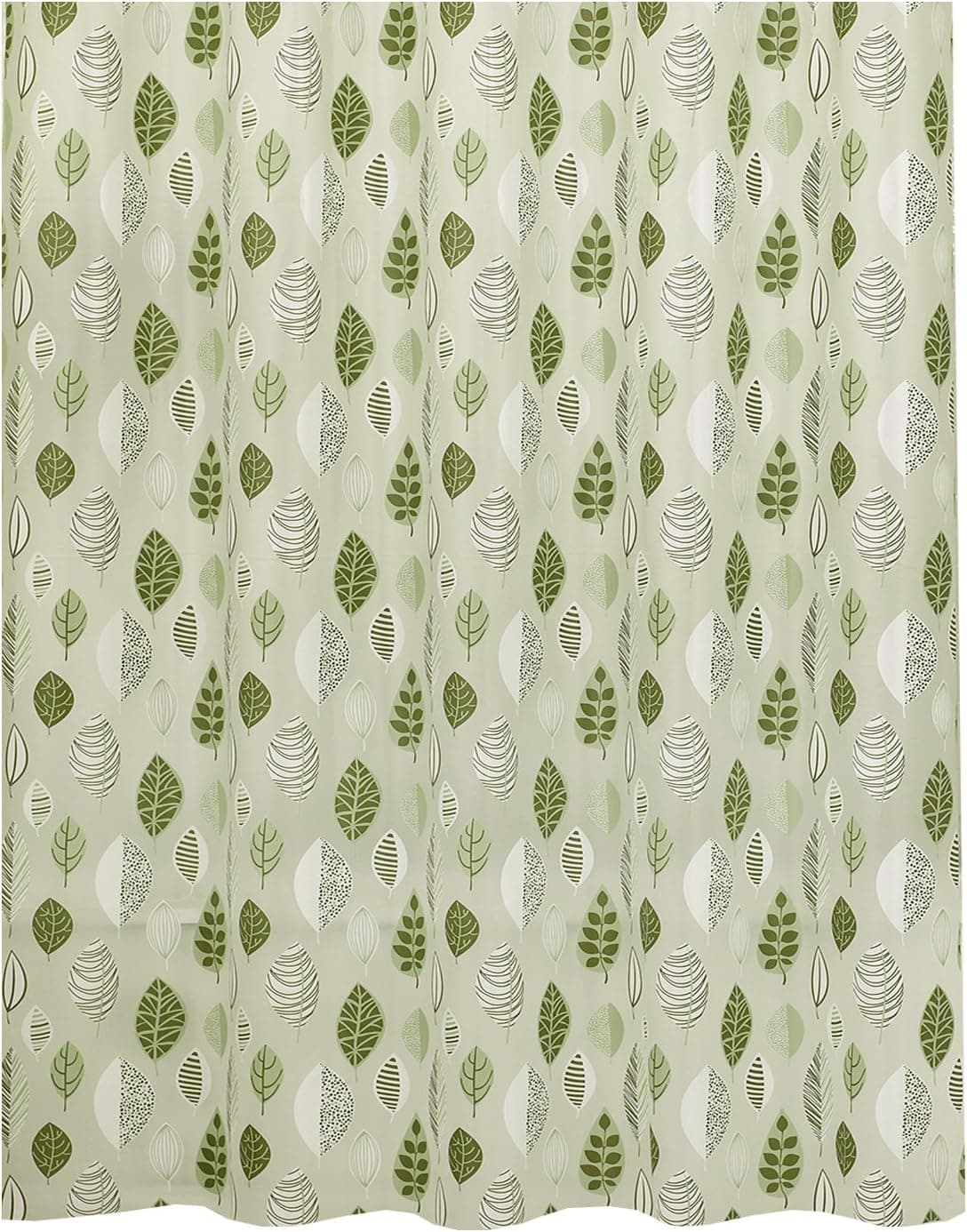 Ex-Cell Leaflets PEVA Shower Curtain, 70 by 72-Inch