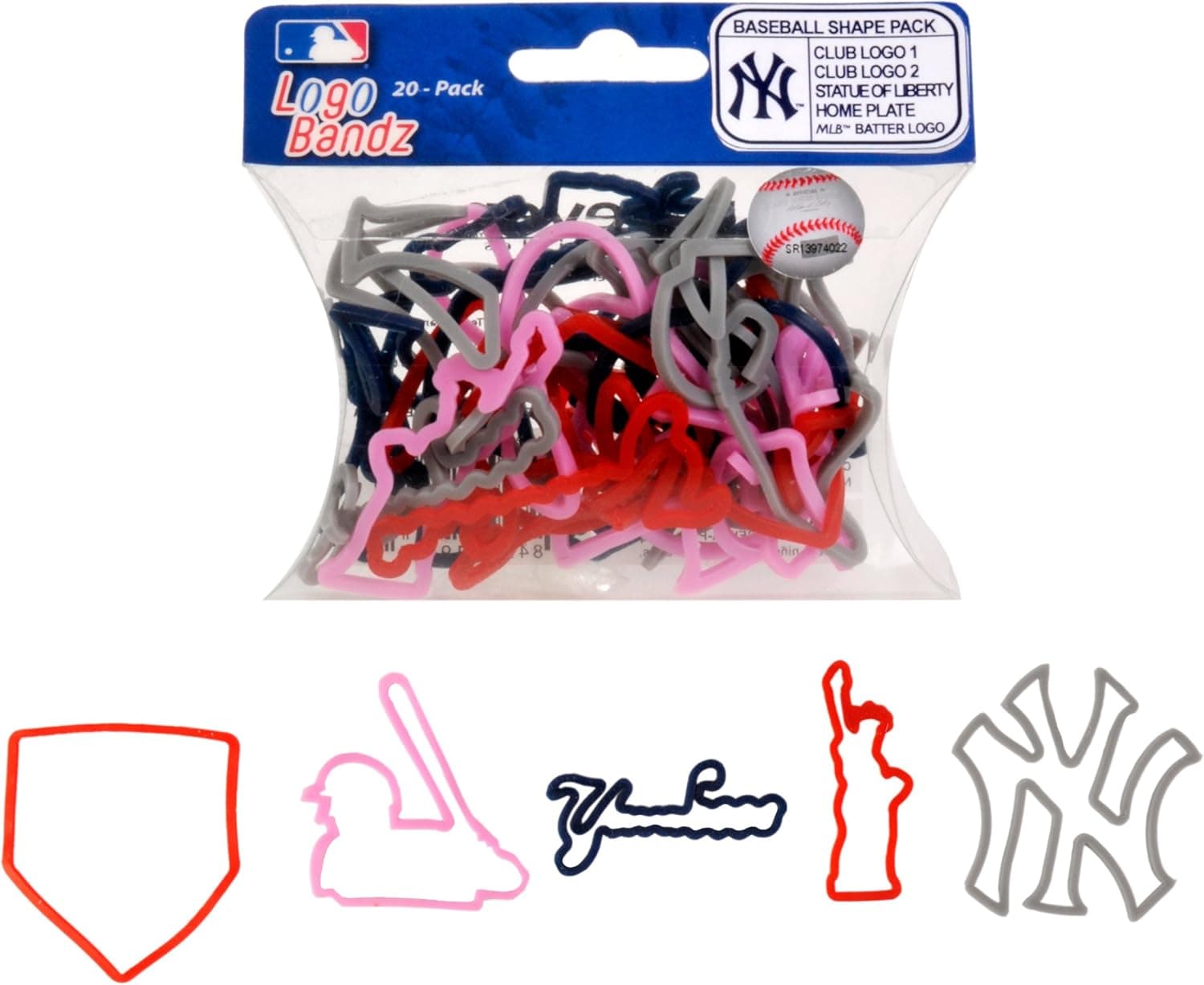 FOCO MLB Unisex Logo Bandz Bracelets