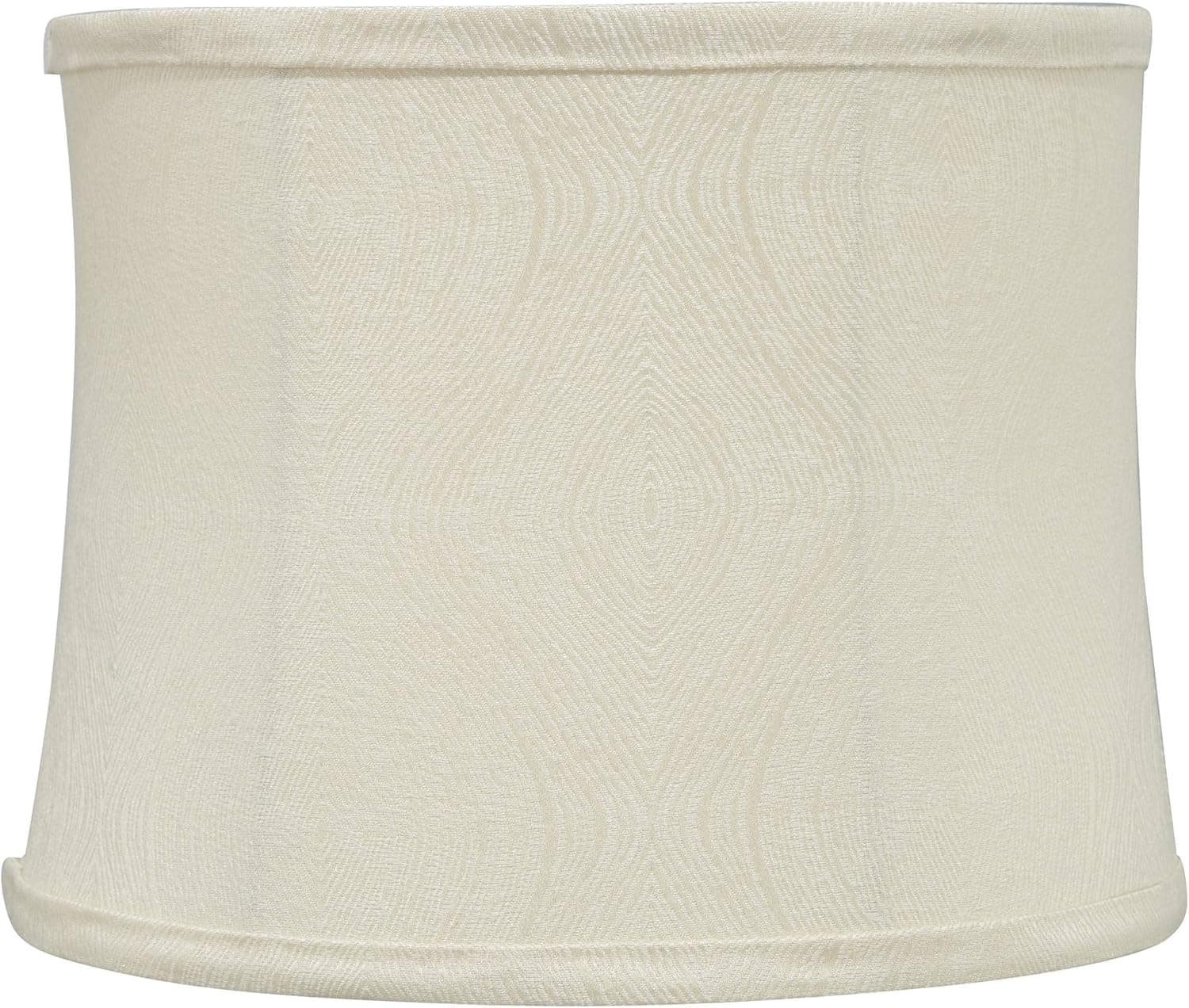 Softback Drum Lamp Shade Hibiscus Cream Medium 12" Top x 13" Bottom x 9.75" High Spider with Replacement Harp and Finial Fitting - Springcrest