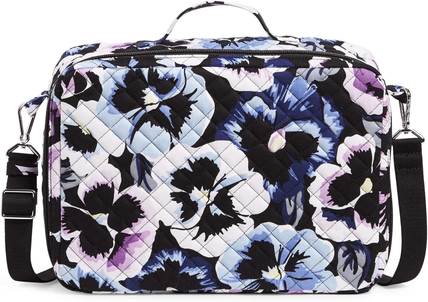 Vera Bradley Women's Cotton Grand Vanity Toiletry Makeup Organizer Case Bag
