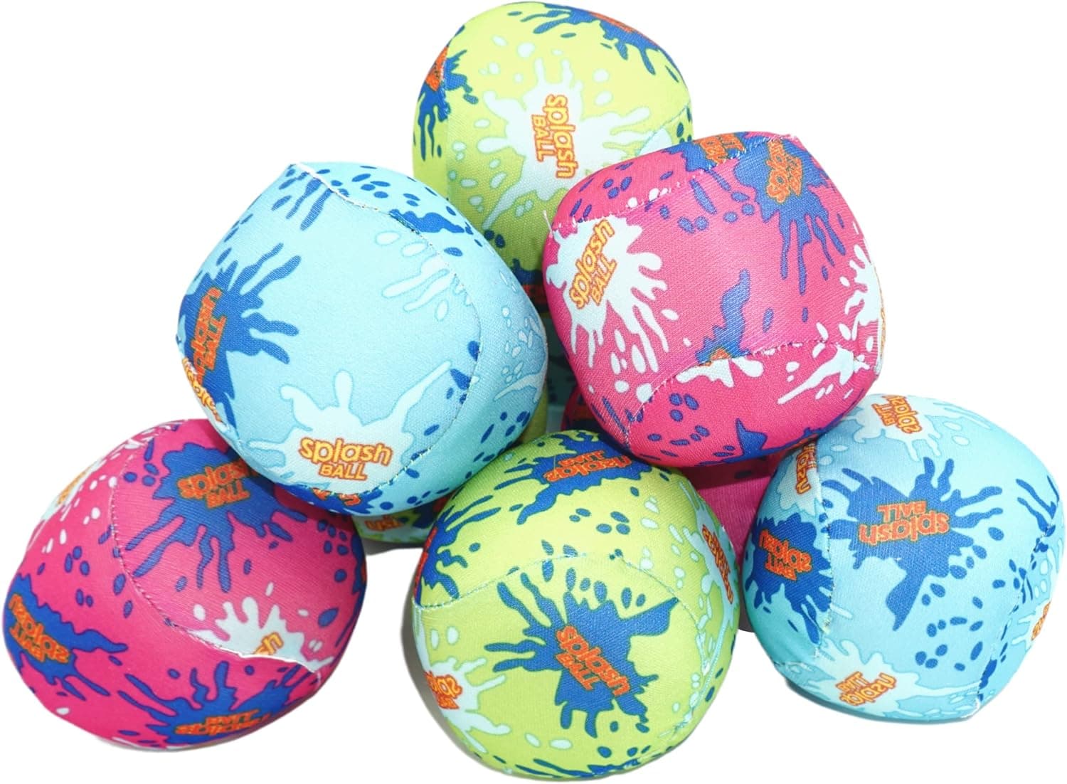 12 Pack - 3" Water Bomb Splash Balls - Water Absorbent Ball - Kids Pool Toys, Outdoor Water Activities for Kids, Pool Beach Party Favors. Water Fight Games by 4E's Novelty