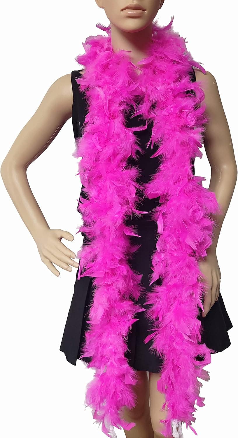 KAWAII 47 Gram Feather Boa, Chandelle Feather Boa Great for Party, Wedding,Christmas TreeDecoration, Halloween Costume