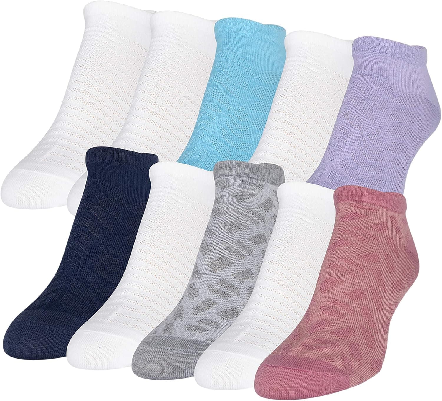 Gold Toe Women's Lightweight No Show Socks, 10-Pairs