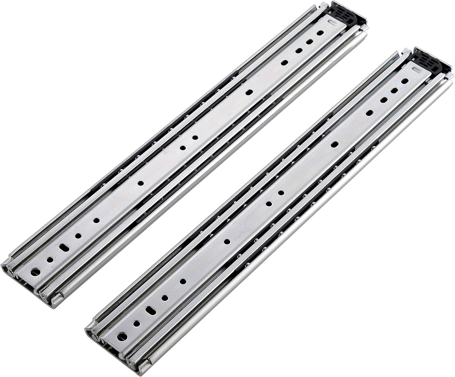 Friho 1 Pair of 36 Inch Heavy Hardware Ball Bearing Side Mounted Drawer Slides, Full Extension, Available in 20'',22'',24'',36'',48'',60''Lengths