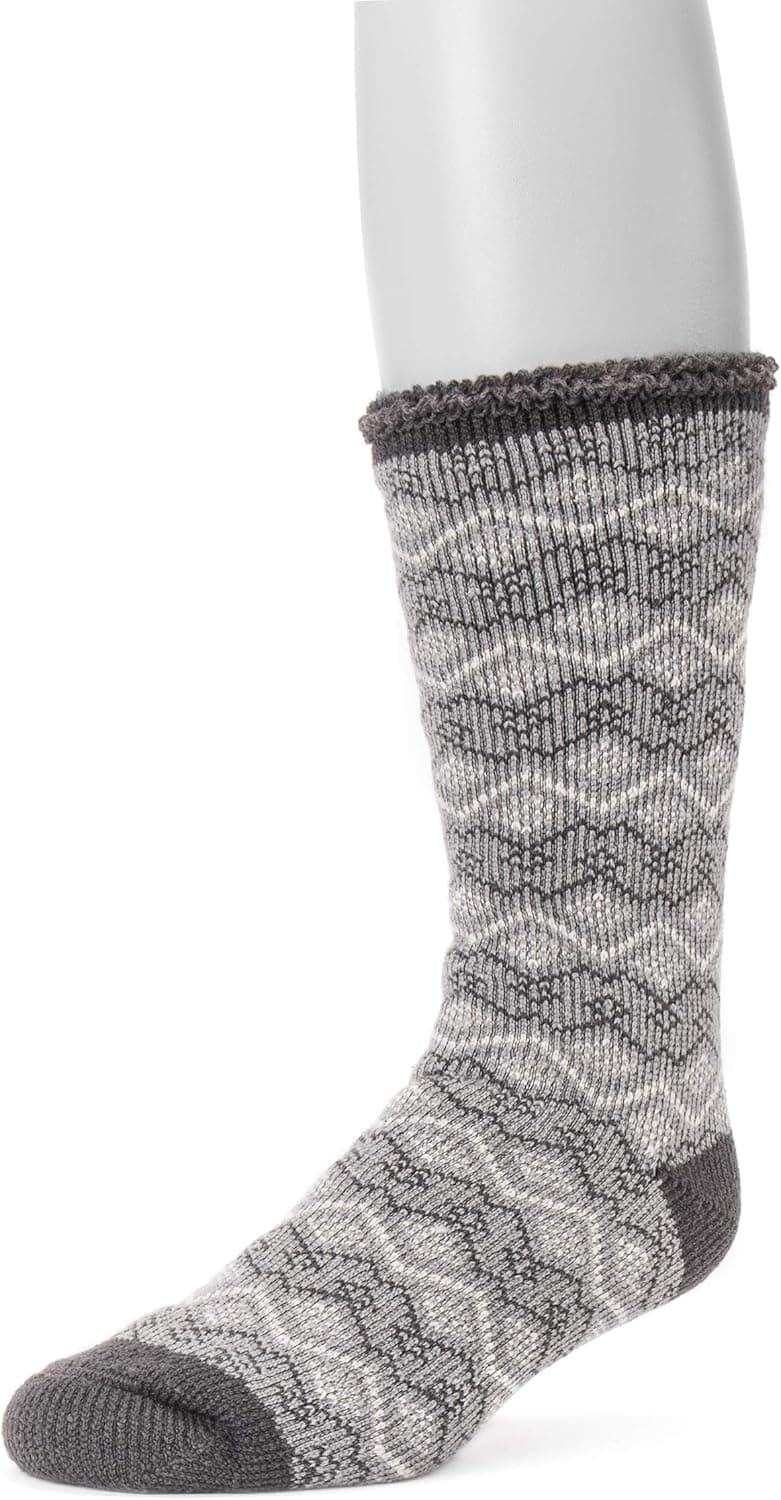 MUK LUKS mens Men's 1-pair Heat Retainer Socks