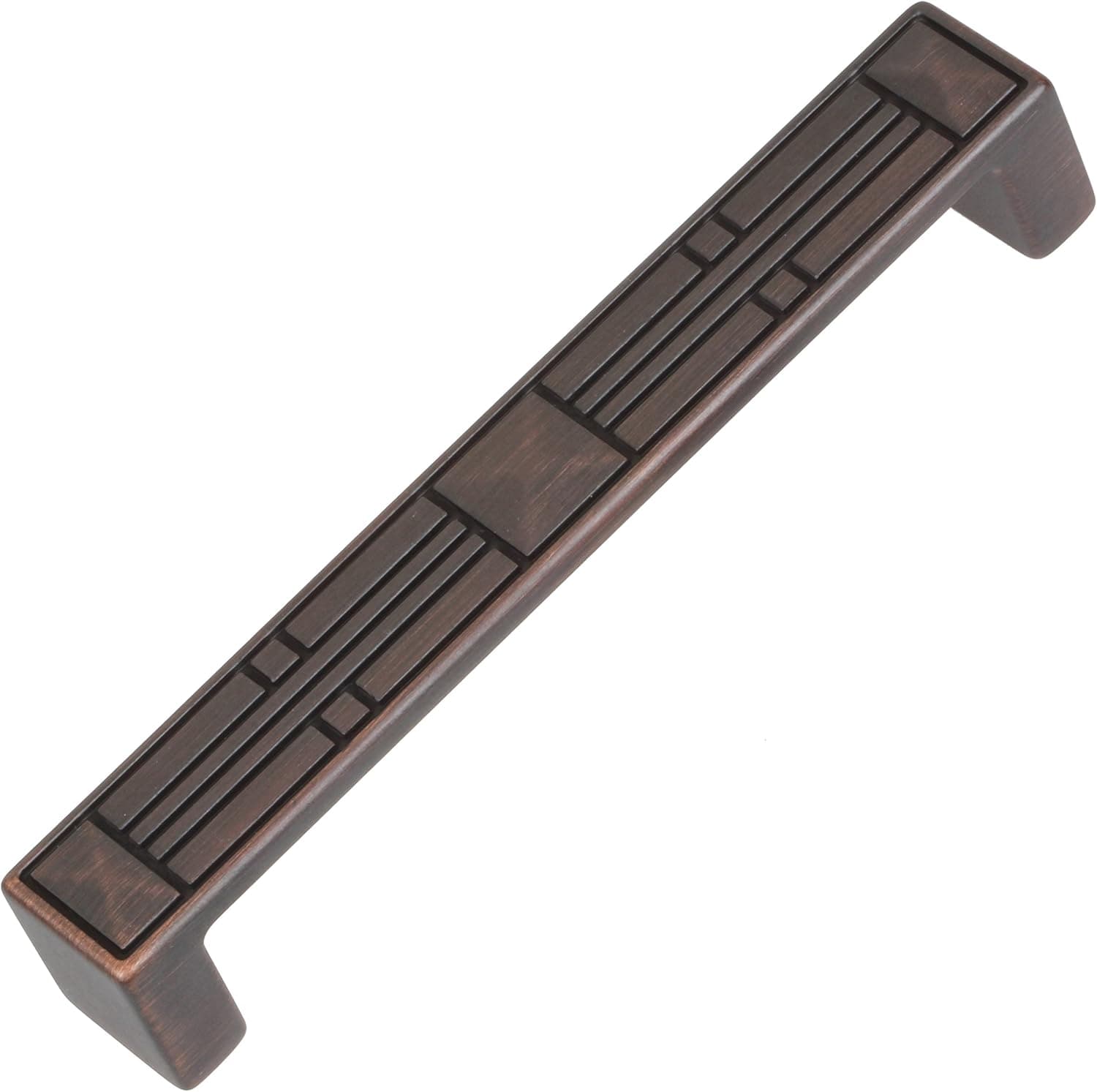 GlideRite Hardware 81929-ORB-10 Rectangle Craftsman Collection Cabinet Pull, 10 Pack, 5", Oil Rubbed Bronze