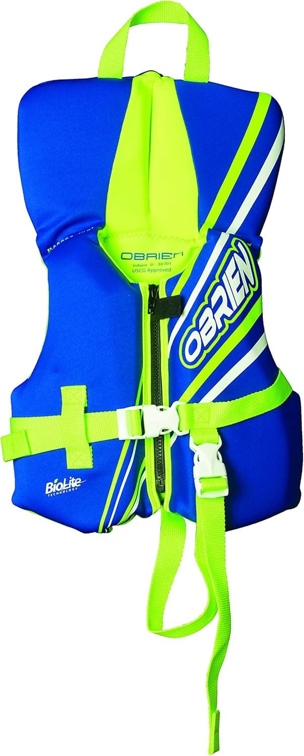 O'Brien Infant Neoprene Life Vest, Blue/Green, 30-Pound