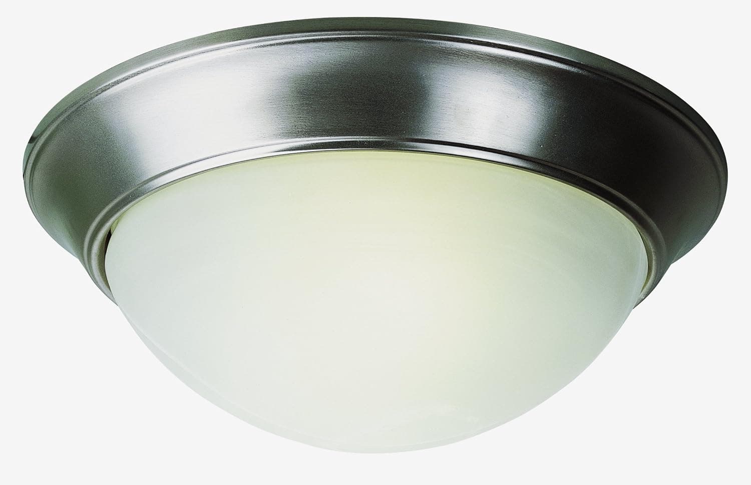 Trans Globe Lighting PL-57701 BN Indoor Athena 14" Flushmount, Brushed Nickel