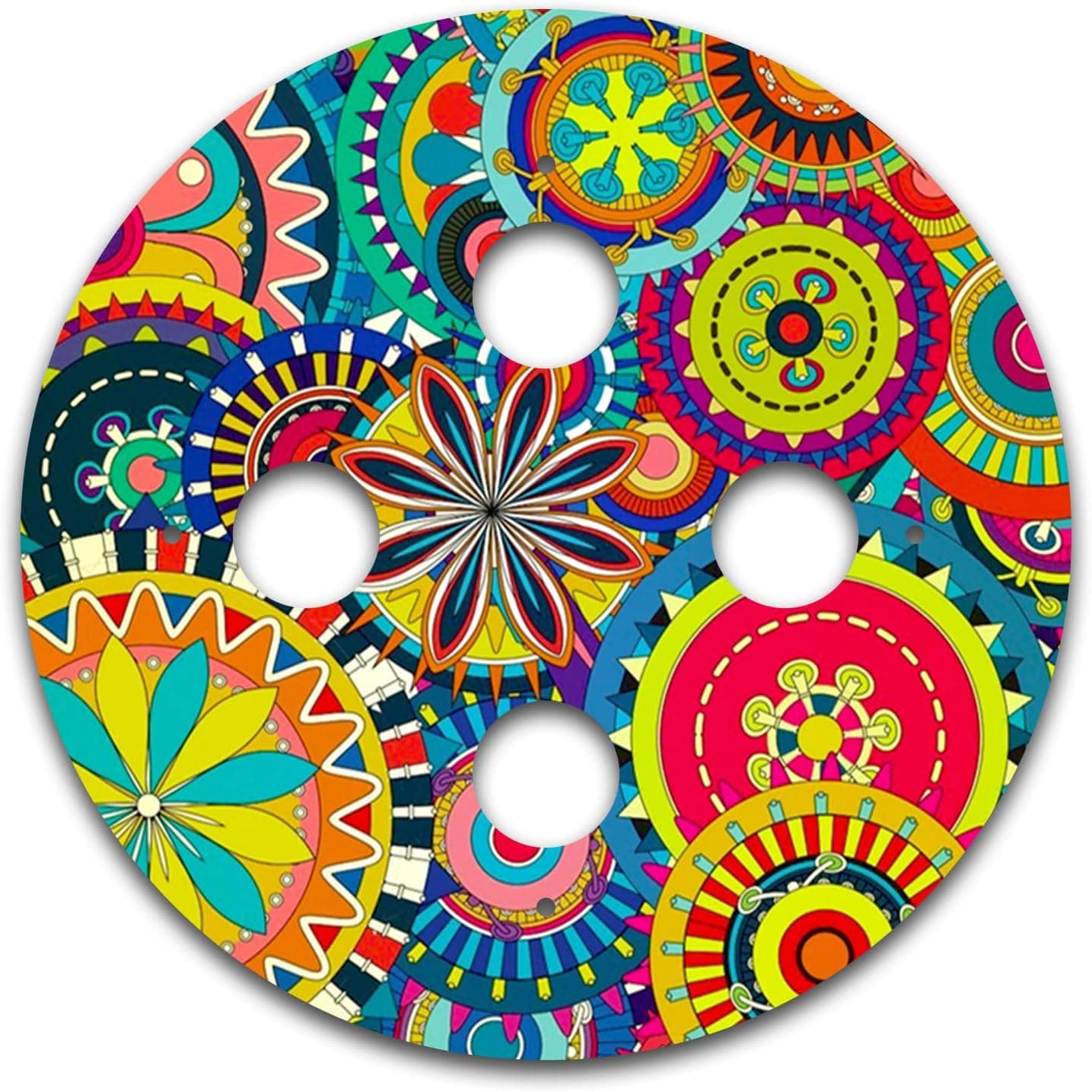 MightySkins Skin Compatible with Amazon Echo Dot (3rd Gen) - Flower Wheels | Protective, Durable, and Unique Vinyl Decal wrap Cover | Easy to Apply, Remove, and Change Styles | Made in The USA