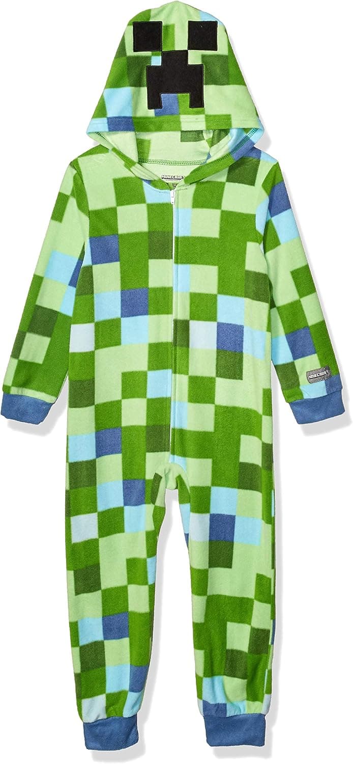 Minecraft Boys' Hooded Union Suit