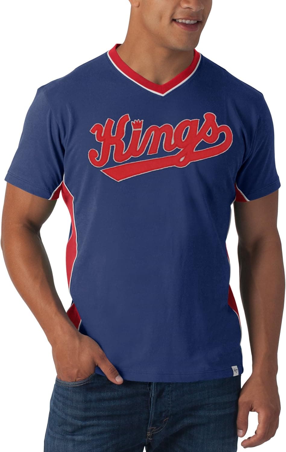 NBA Sacramento Kings Post-Up Tee, Bleacher Blue