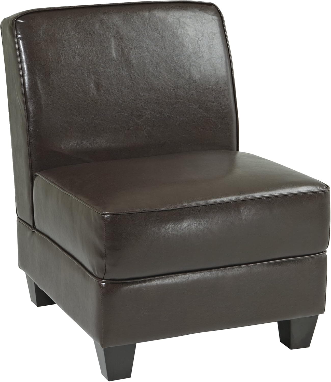 OSP Home Furnishings Milan Chair. Espresso Bonded Leather.