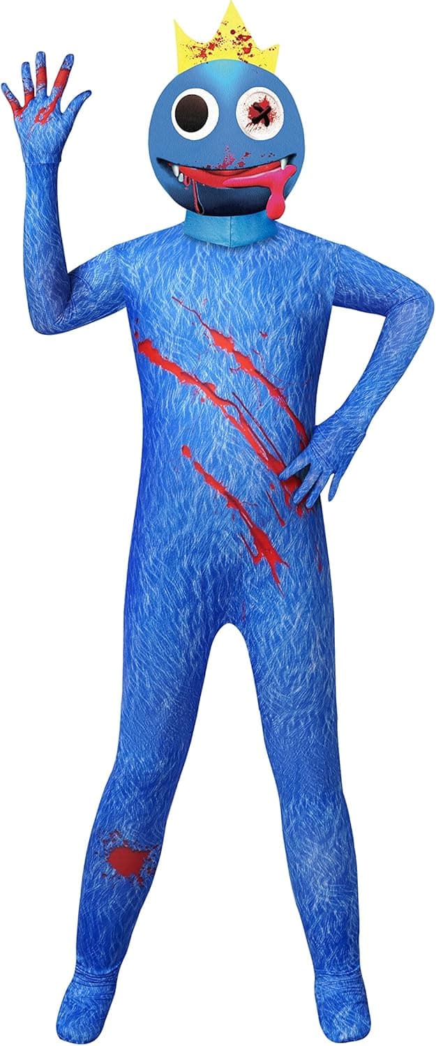 Dolls Rainbow Friends Costume for Kids Blue Monster Wiki Cosplay Horror Game Halloween Jumpsuit Party Outfit