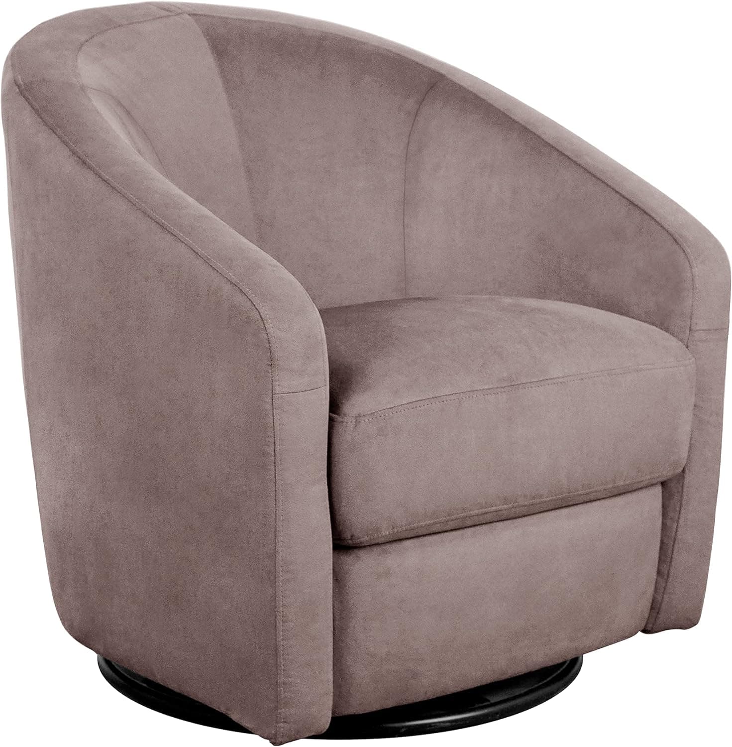 babyletto Madison Swivel Glider in Slate Microsuede, Greenguard Gold Certified